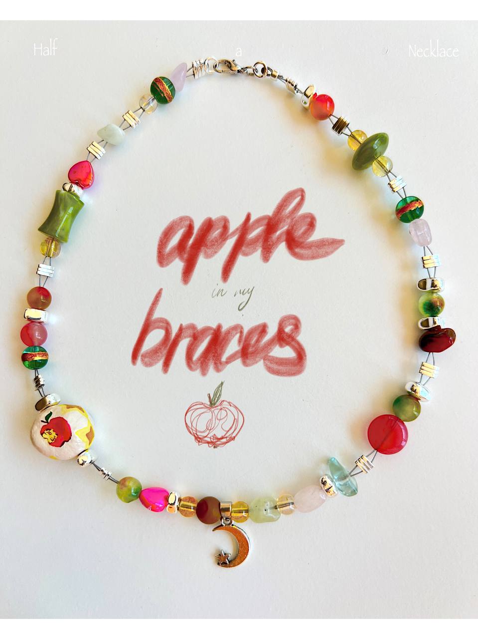 "Apple in my braces"